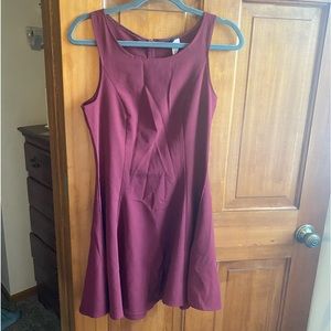 Burgundy dress